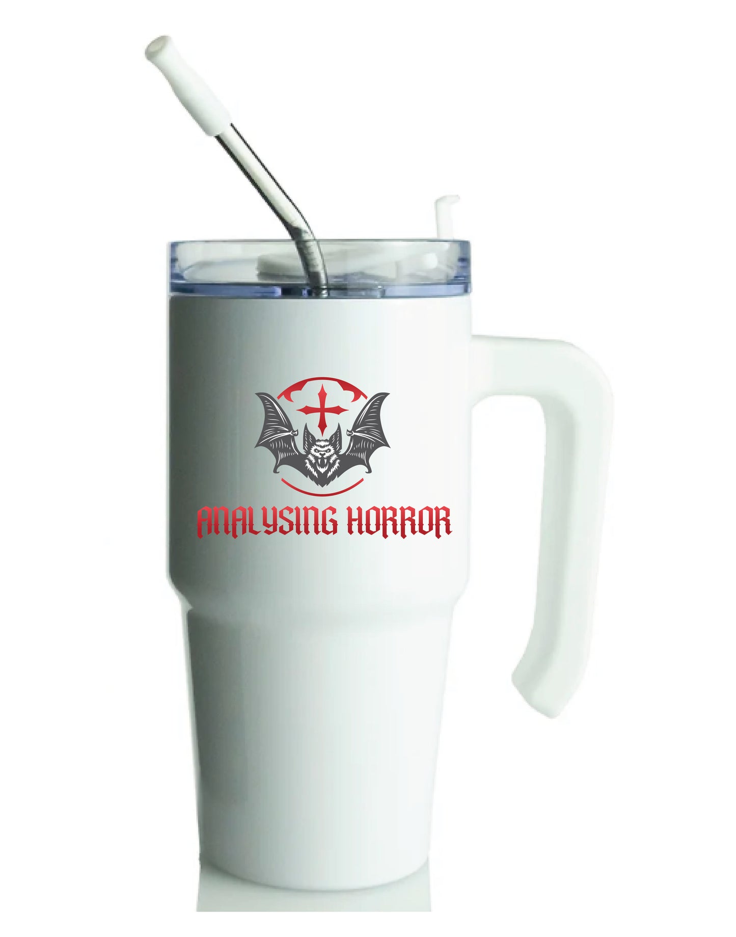 20oz Tumbler w/ Handle - Analysing Horror