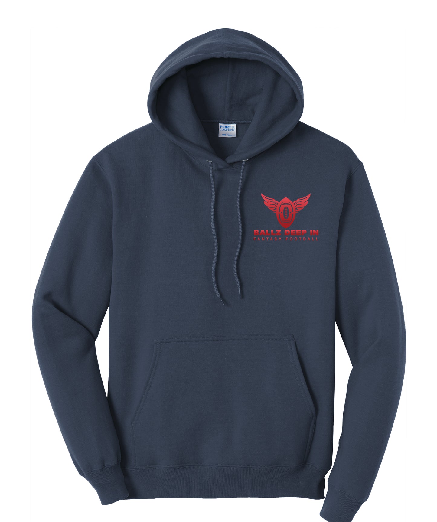 Core Fleece Hoodie - Ballz Deep in Fantasy Football