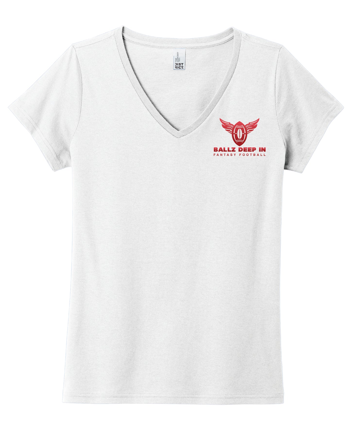 Women's District Concert Tee - Ballz Deep in Fantasy Football