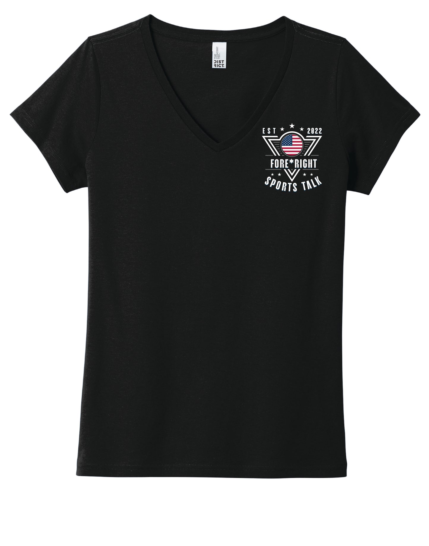 Women's District Concert Tee - Fore*Right Sports Talk