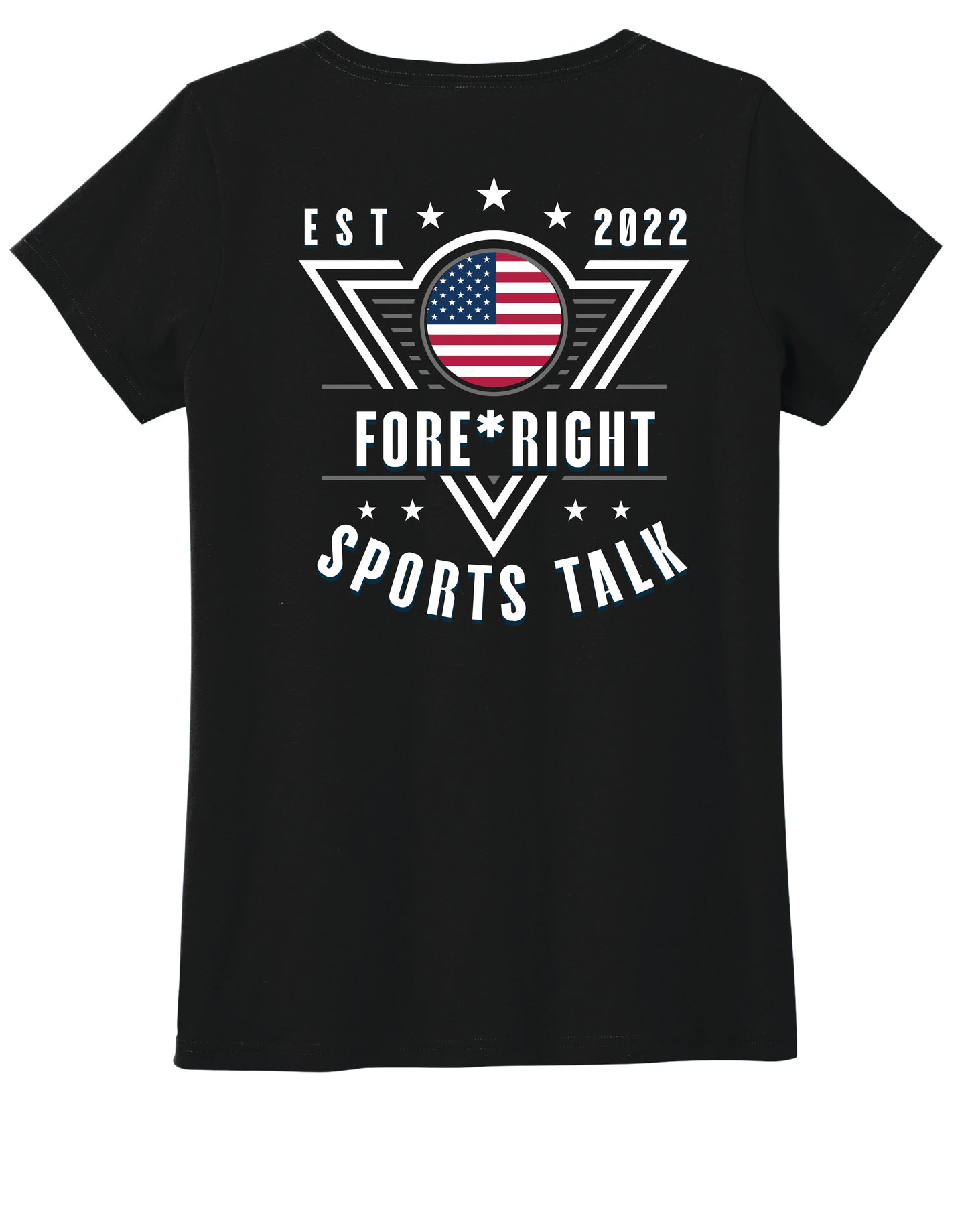 Women's District Concert Tee - Fore*Right Sports Talk
