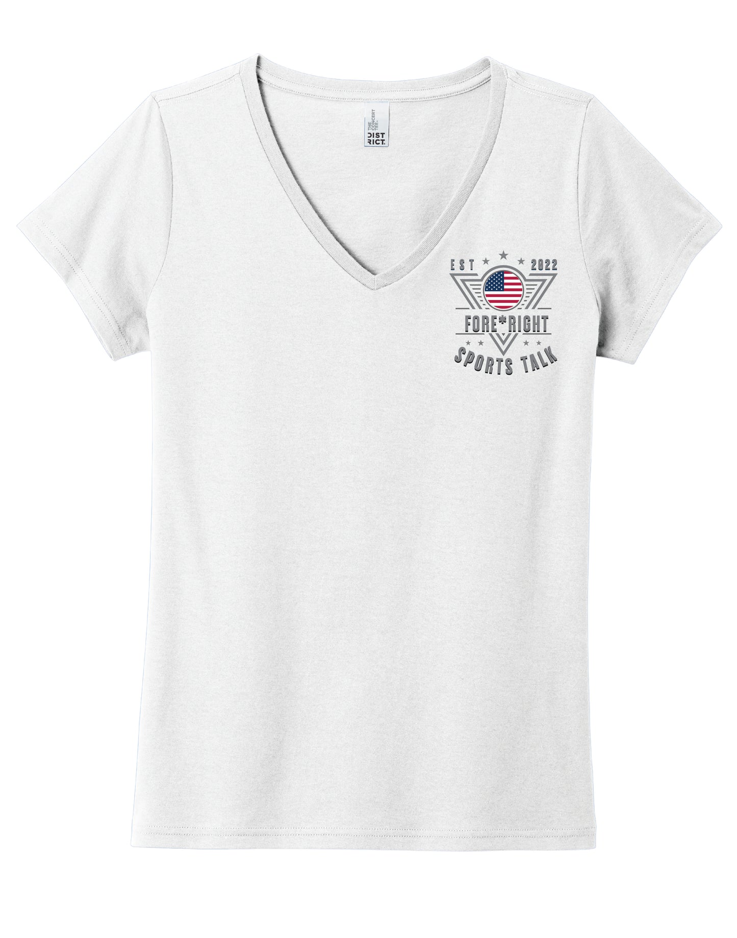 Women's District Concert Tee - Fore*Right Sports Talk