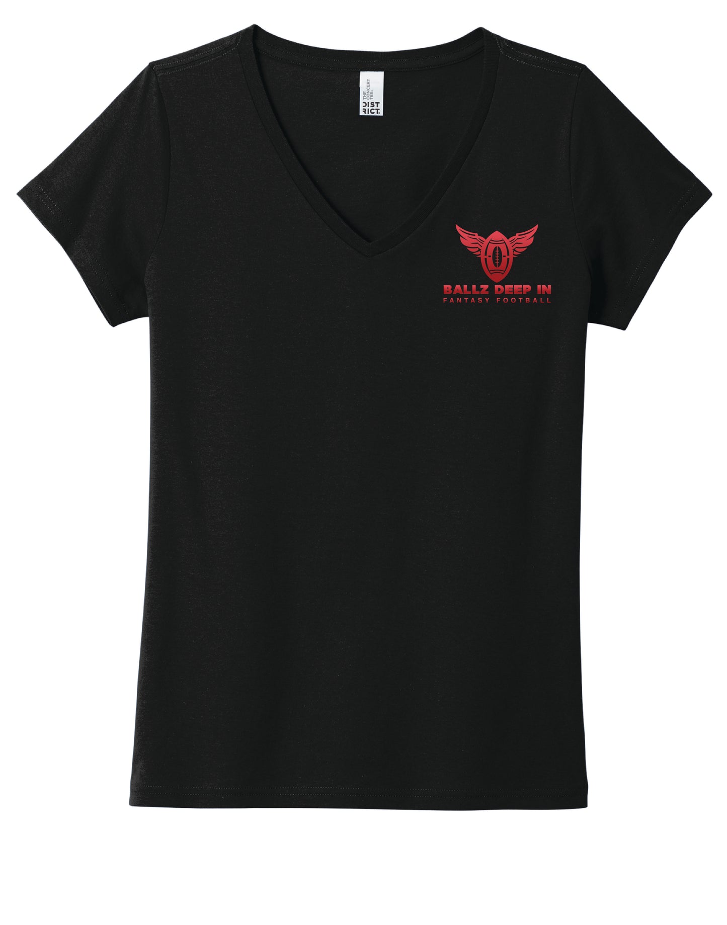 Women's District Concert Tee - Ballz Deep in Fantasy Football