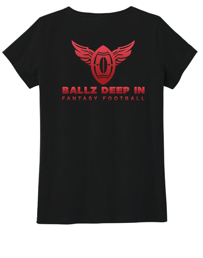 Women's District Concert Tee - Ballz Deep in Fantasy Football