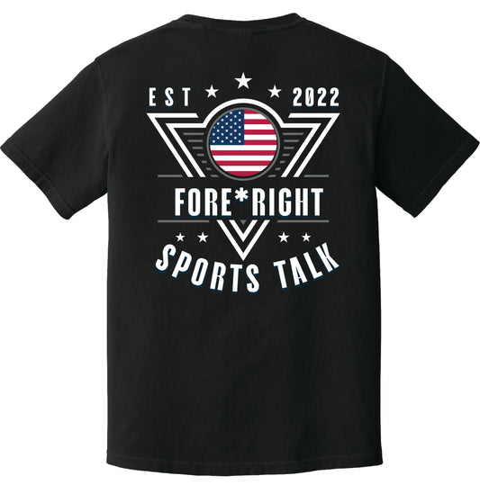Comfort Colors Tee - Fore*Right Sports Talk