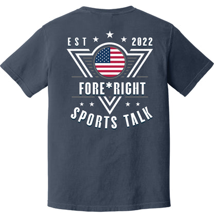 Comfort Colors Tee - Fore*Right Sports Talk