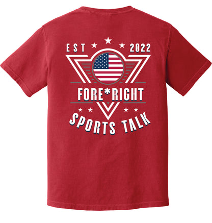 Comfort Colors Tee - Fore*Right Sports Talk