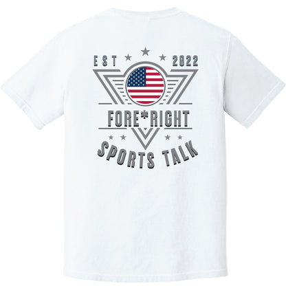 Comfort Colors Tee - Fore*Right Sports Talk