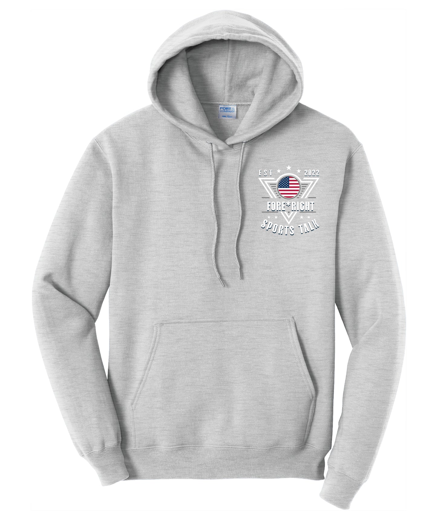 Core Fleece Hoodie - Fore*Right Sports Talk