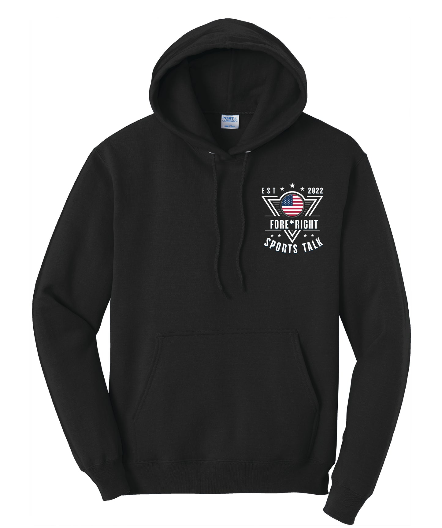 Core Fleece Hoodie - Fore*Right Sports Talk