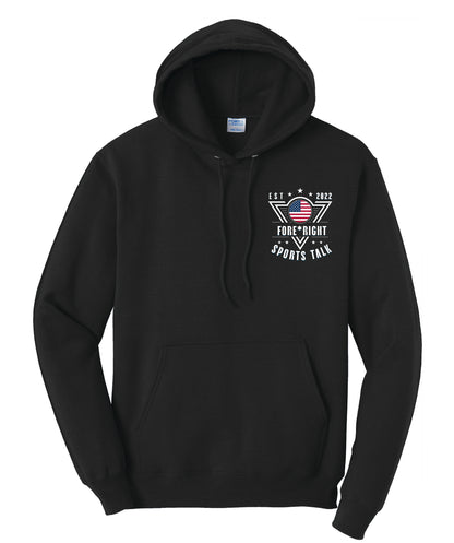 Core Fleece Hoodie - Fore*Right Sports Talk