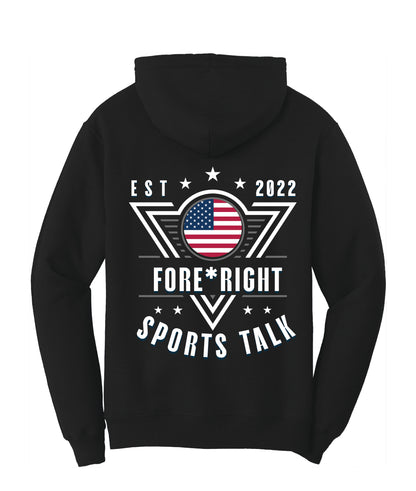 Core Fleece Hoodie - Fore*Right Sports Talk