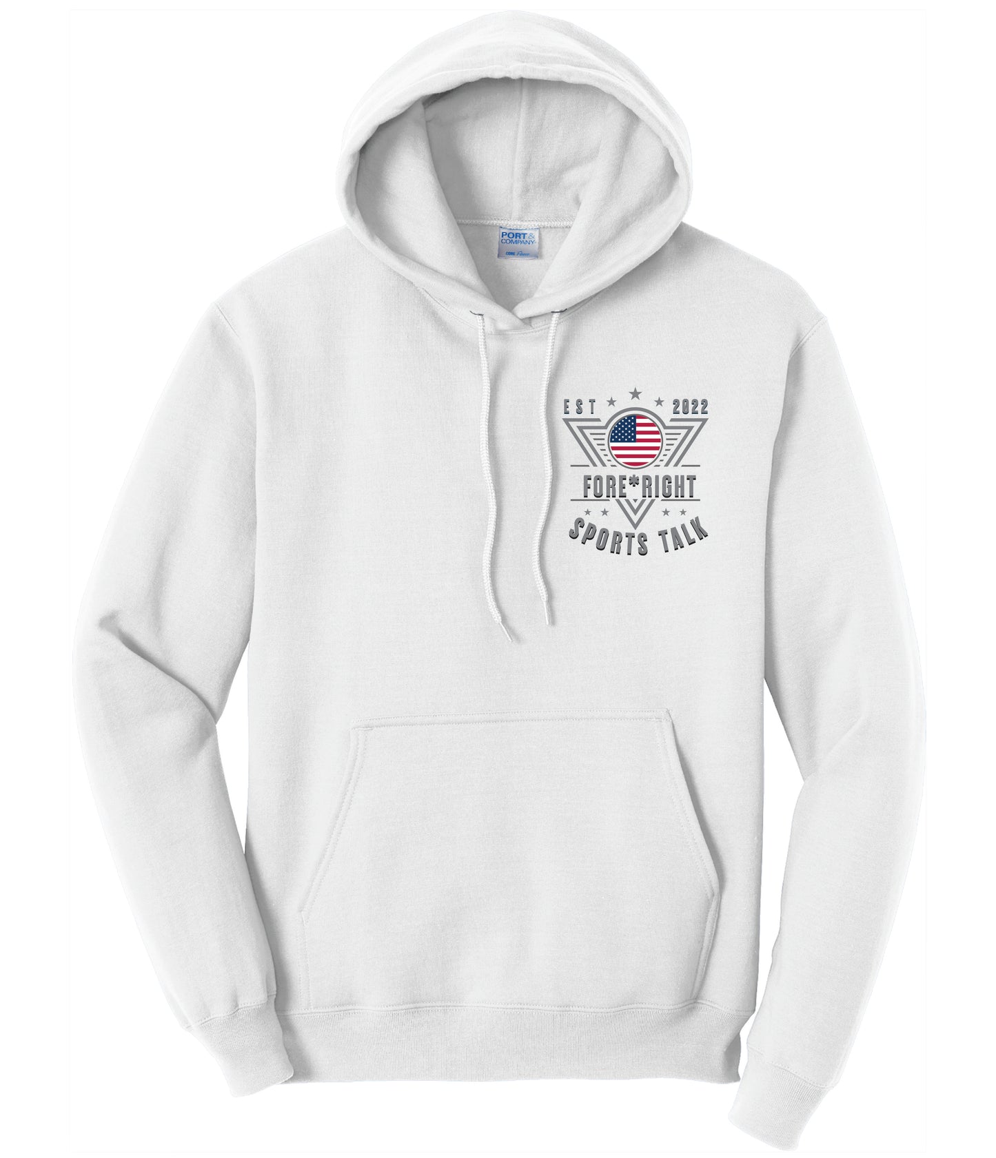 Core Fleece Hoodie - Fore*Right Sports Talk