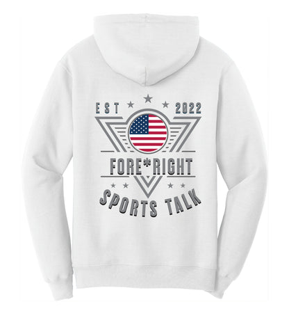 Core Fleece Hoodie - Fore*Right Sports Talk