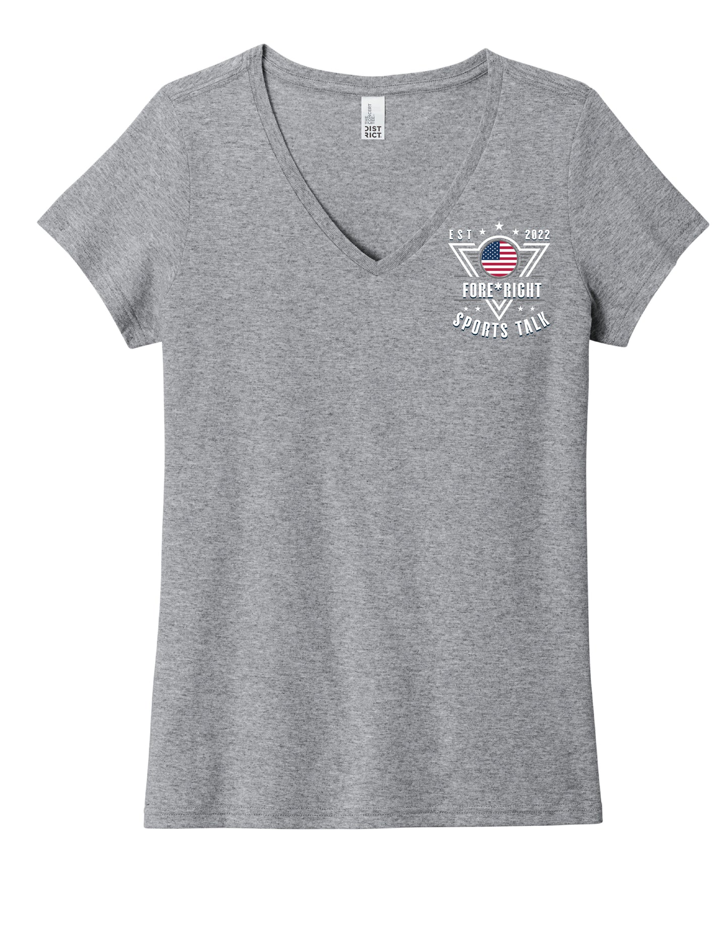 Women's District Concert Tee - Fore*Right Sports Talk