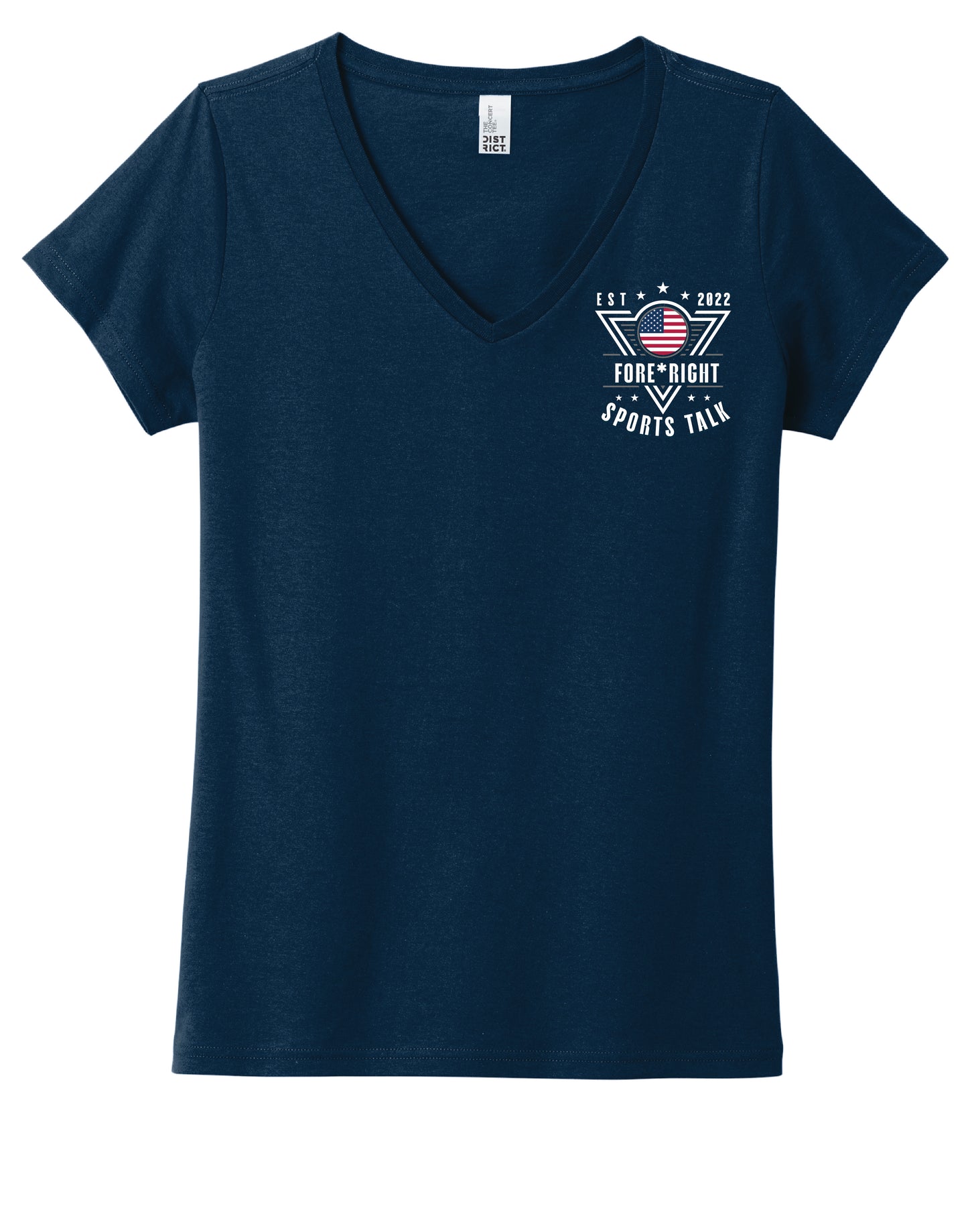 Women's District Concert Tee - Fore*Right Sports Talk