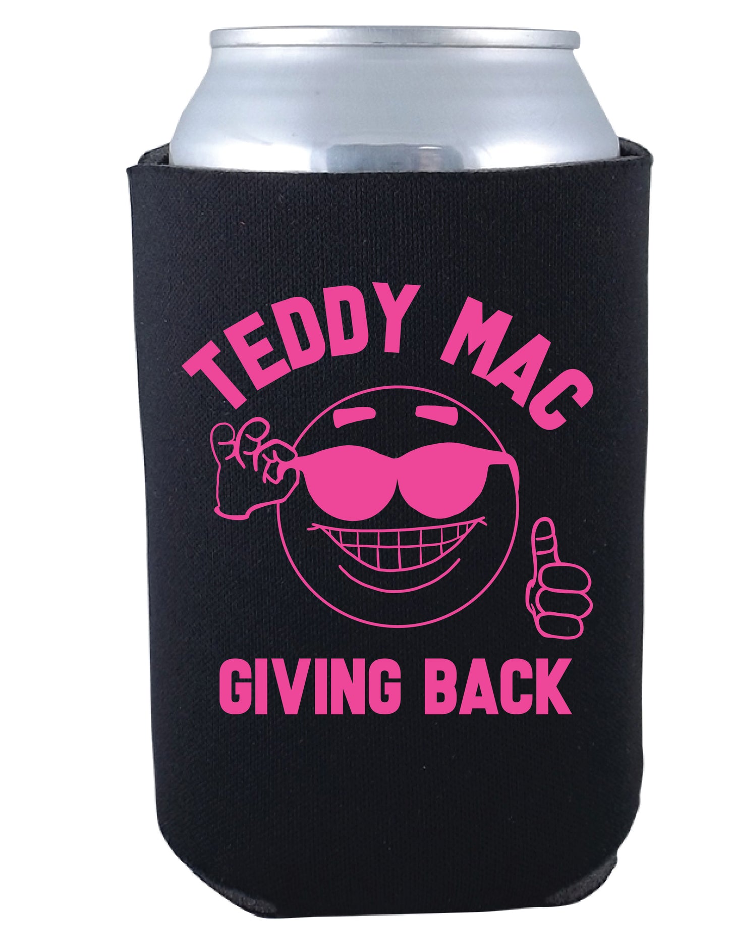 Teddy Mac Giving Back Can Koozie
