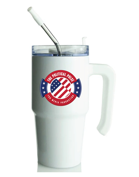 20oz Tumbler w/ Handle - The Political Pulse